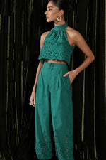 Conjunto Laise Calça Cenoura Verde