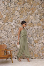 Conjunto Chloé Blusa Frente Única Verde Pistache