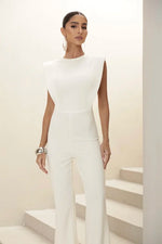 Macacão Pala Pespontado Off White