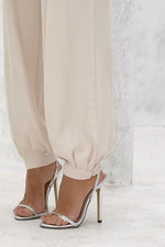 Conjunto Blusa Costas Aberta Areia