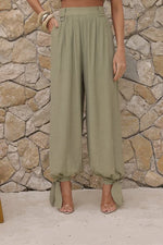 Conjunto Chloé Blusa Frente Única Verde Pistache