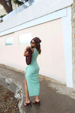 Vestido Body Regata Verde Menta