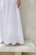 Vestido Longo Laise Sem Alça Off White