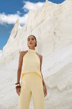 Conjunto Frente Única Linho Manteiga