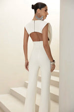 Macacão Pala Pespontado Off White