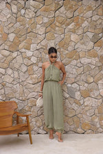 Conjunto Chloé Blusa Frente Única Verde Pistache