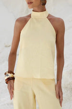 Conjunto Frente Única Linho Manteiga